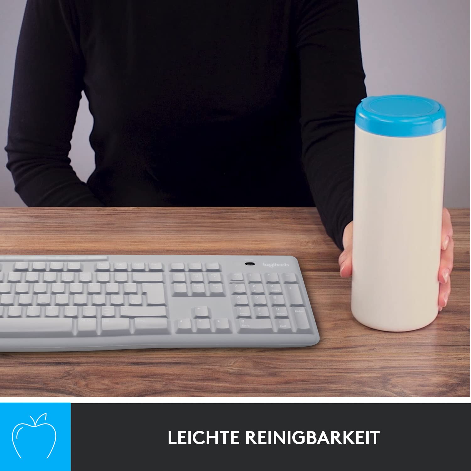 logitech-k270-tastaturschutz-silikon-wei-cover image 5