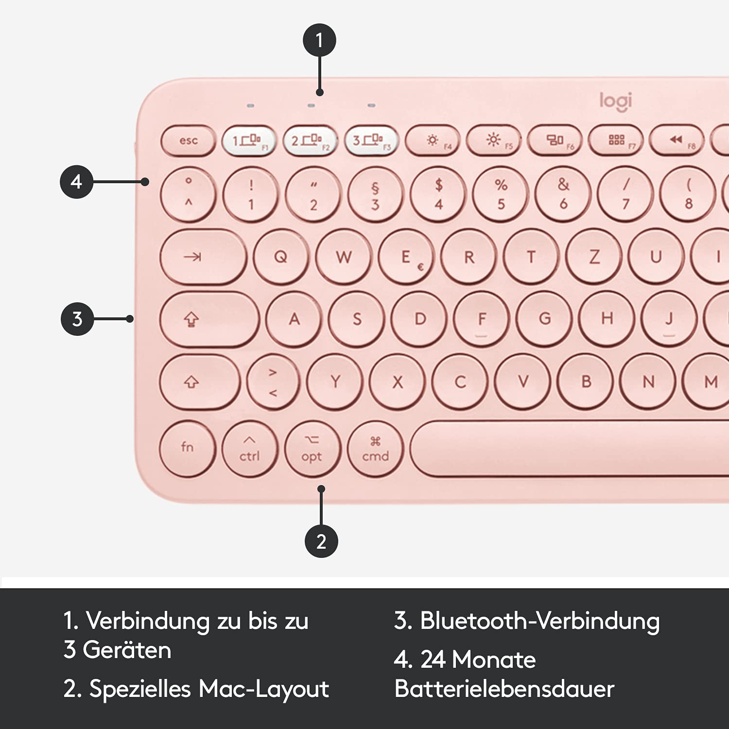 logitech-k380-f-r-mac-m350-set-rosa-bluetooth image 6