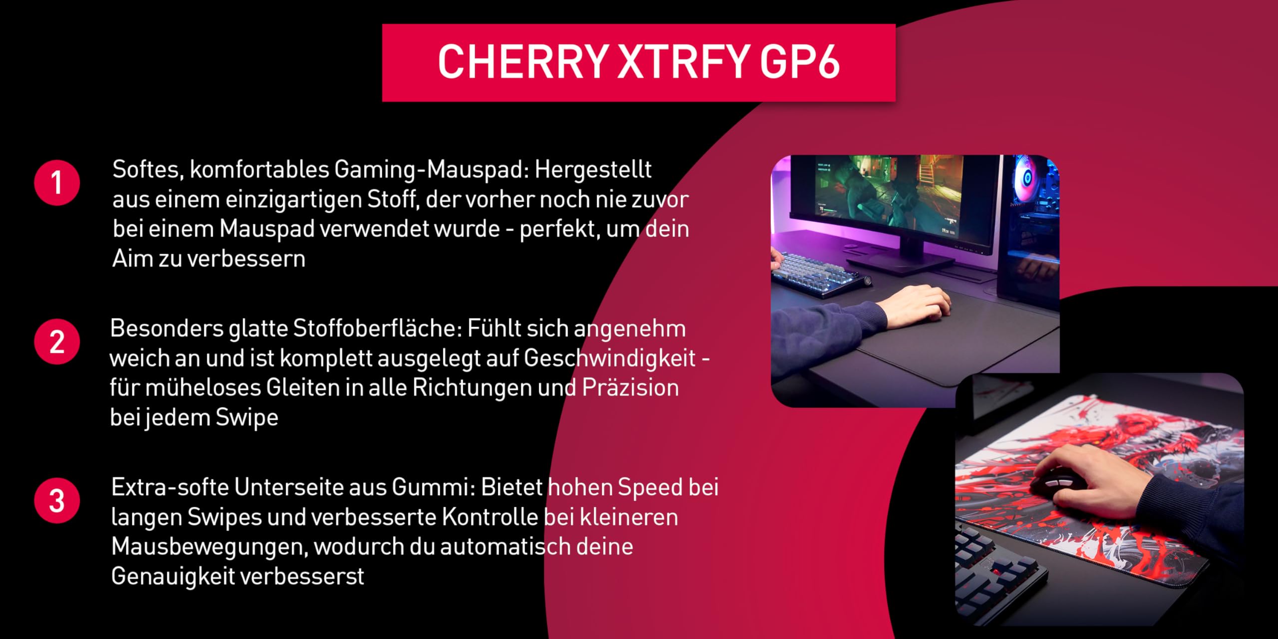 cherry-xtrfy-gp6-mauspad-hydrus-red-460x400-stoff image 2