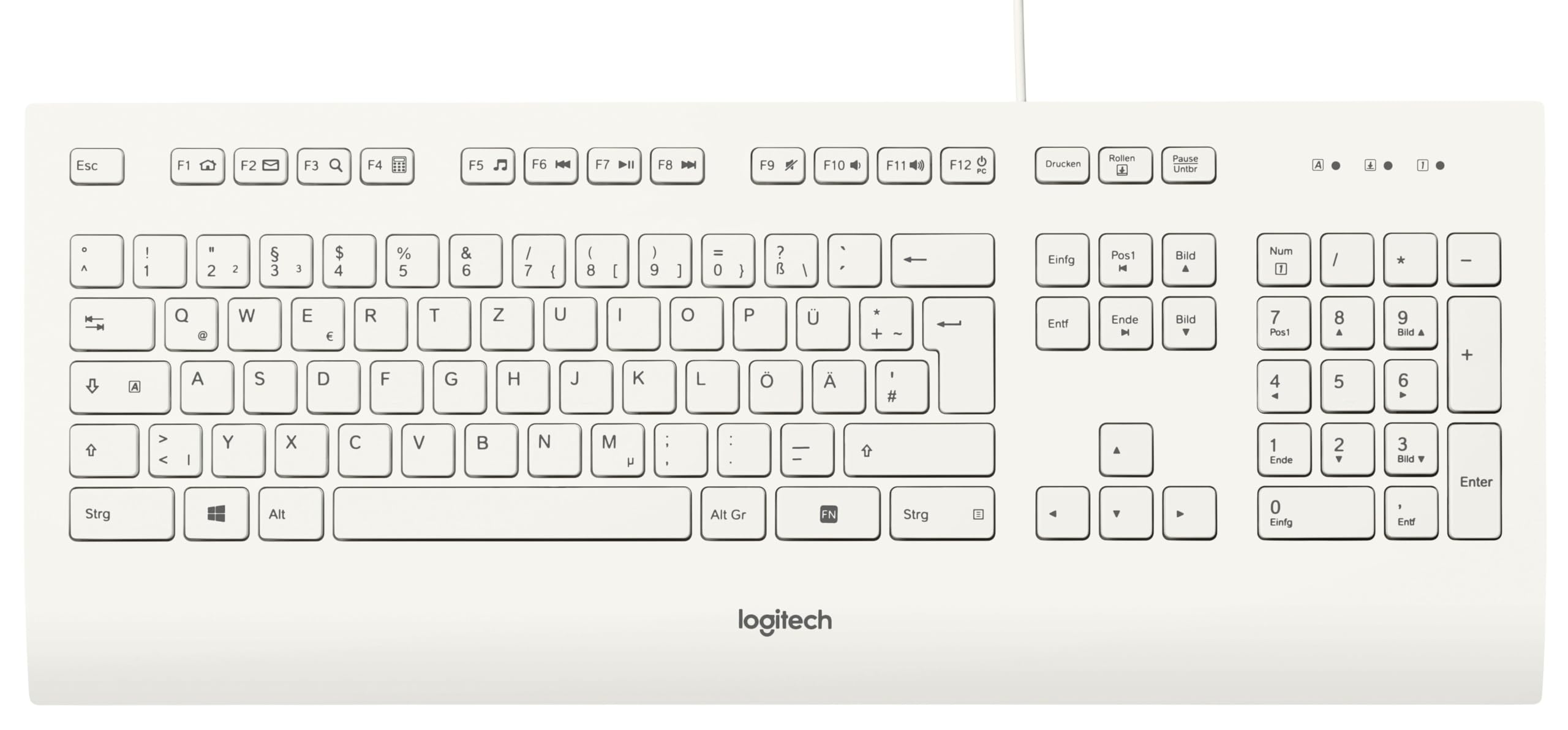 logitech-k280e-pro-business-tastatur-wei-kabelgebunden-leise image 1