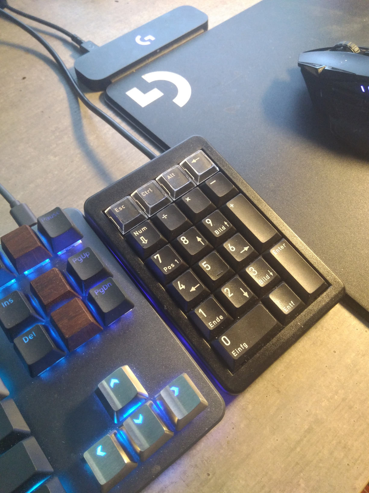 Zahlenblock am PC