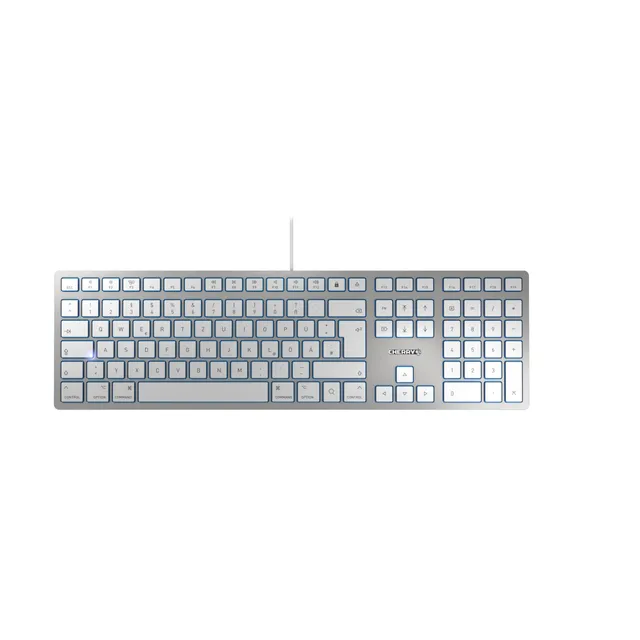 cherry-kc-6000-slim-mac-tastatur-wei-qwertz-usb-leise image 1