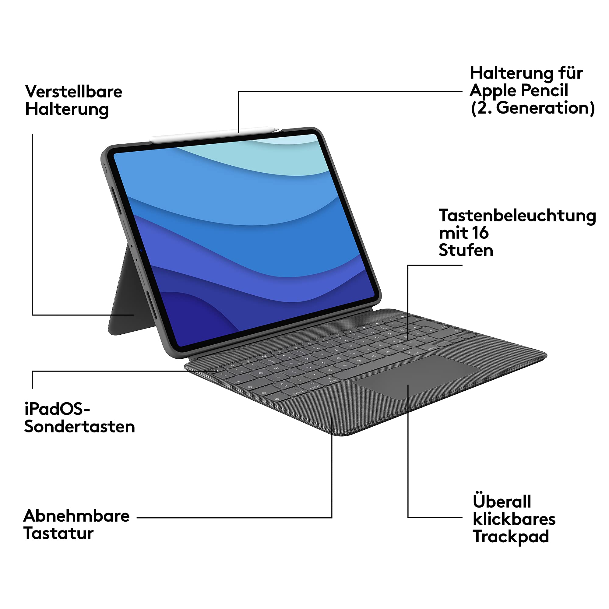 logitech-combo-touch-ipad-pro-12-9-tastatur-grau image 8