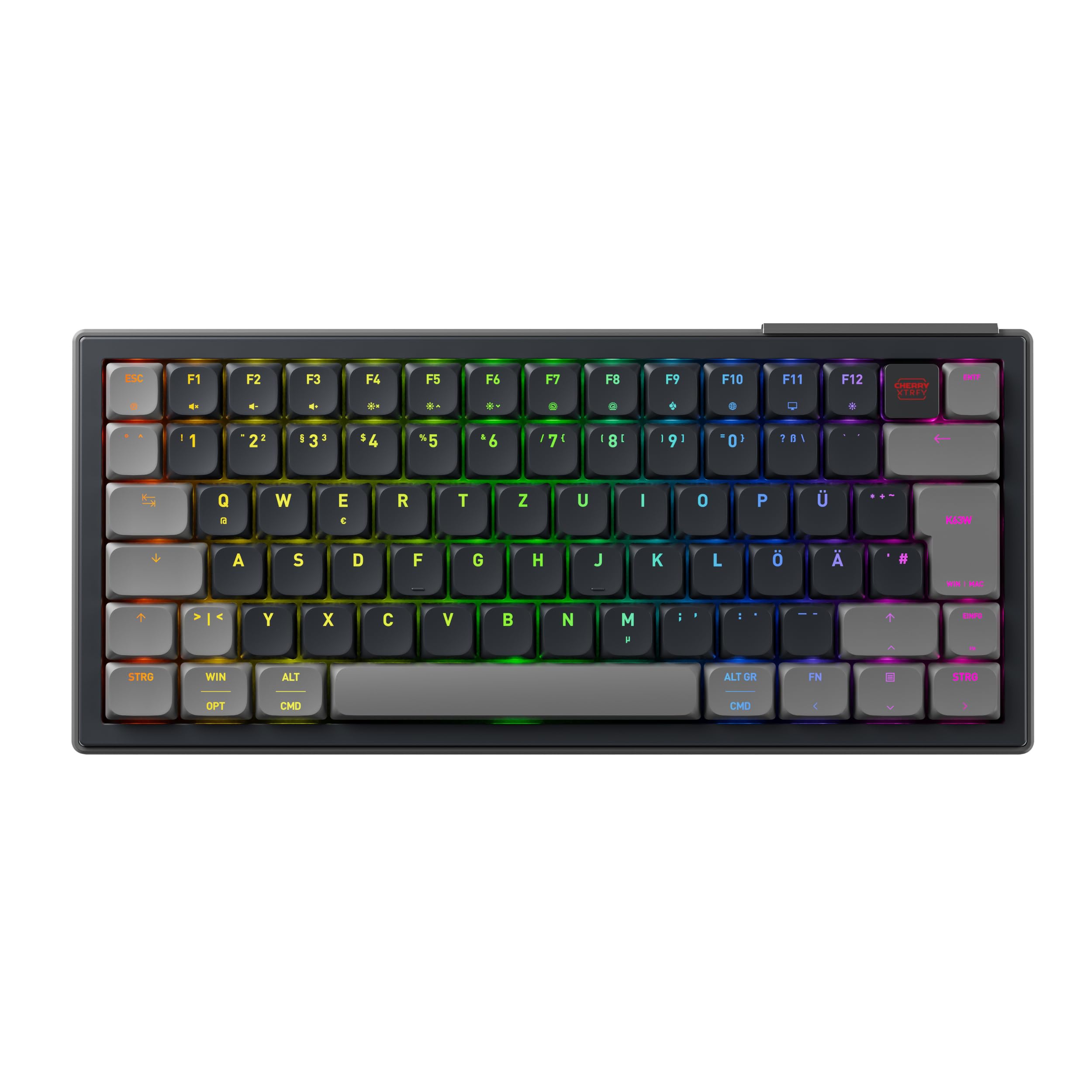 cherry-k63w-pro-compact-gaming-tastatur-kabellos-schwarz image 1