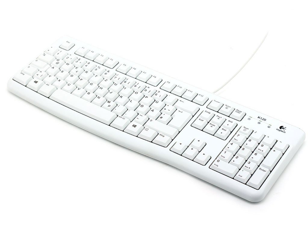 logitech-k120-tastatur-kabel-usb-qwertz-schwarz image 1