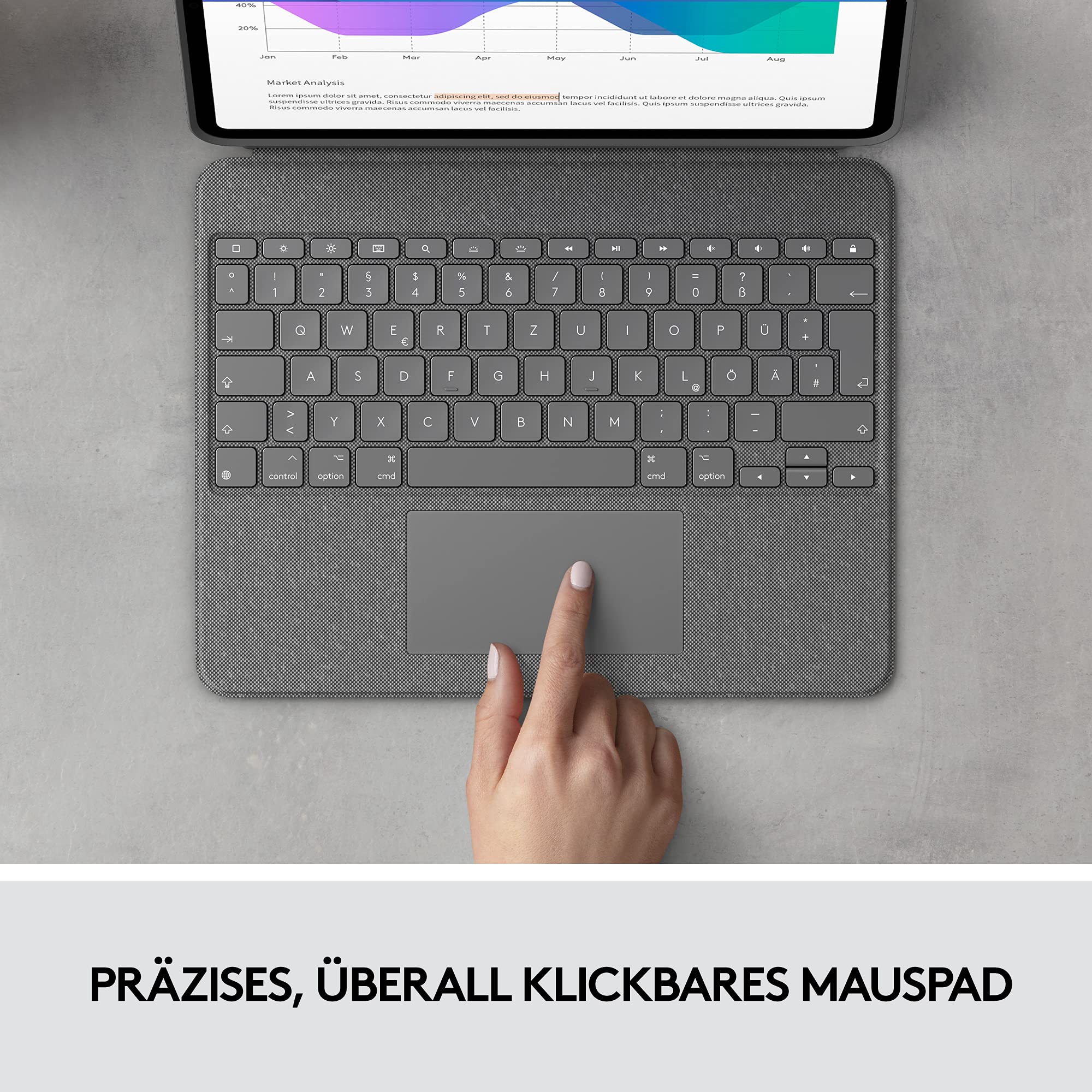 logitech-combo-touch-ipad-pro-12-9-tastatur-grau image 4
