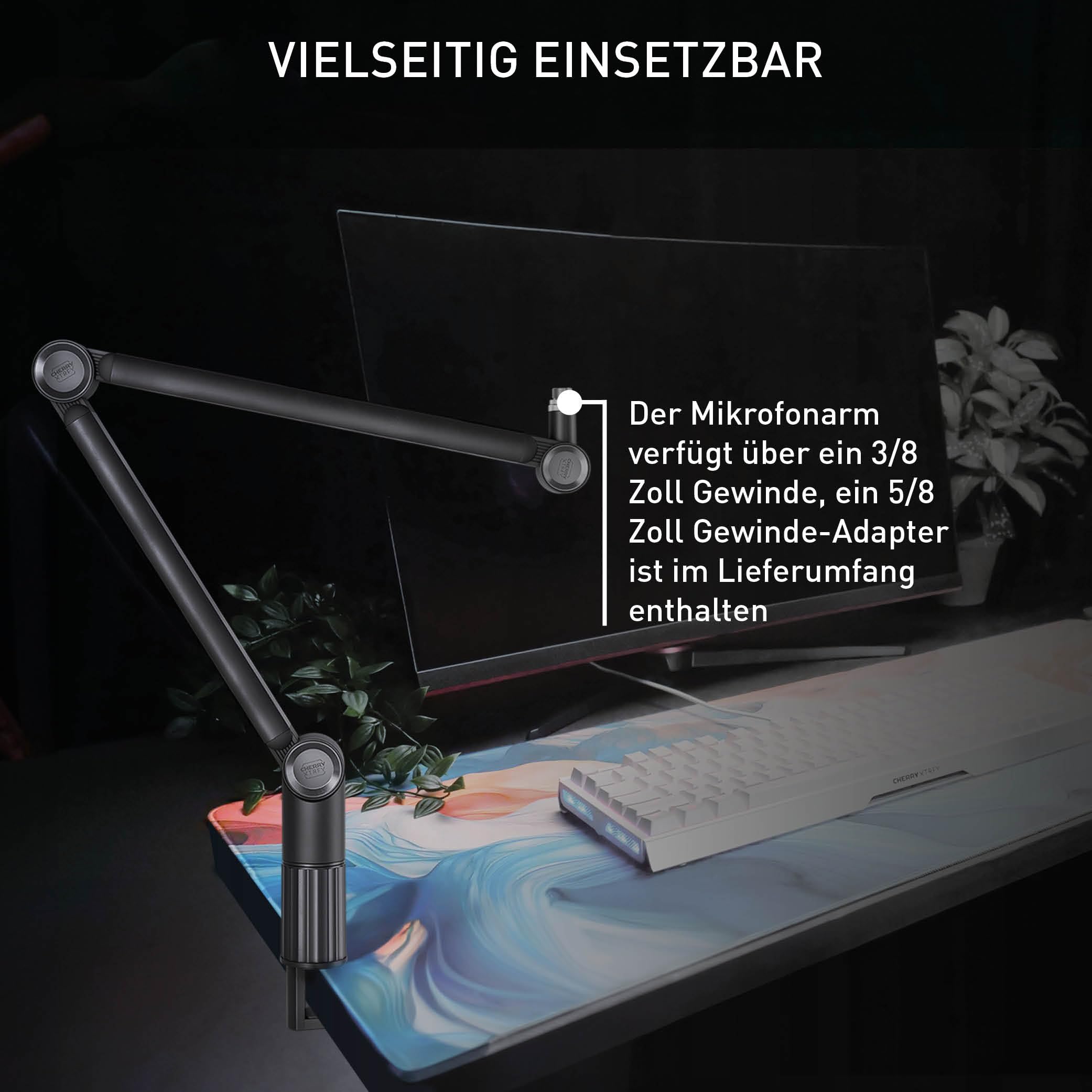 cherry-xtrfy-ngale-boom-arm-mikrofonarm-schwarz image 6