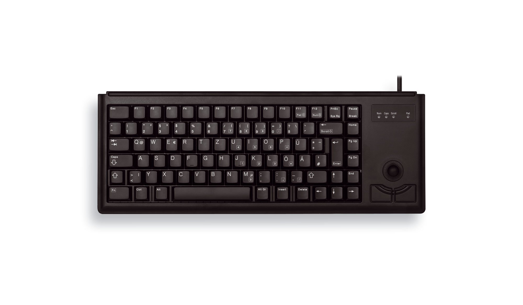 cherry-g84-4400-tastatur-mit-trackball-qwertz-grau-usb image 2