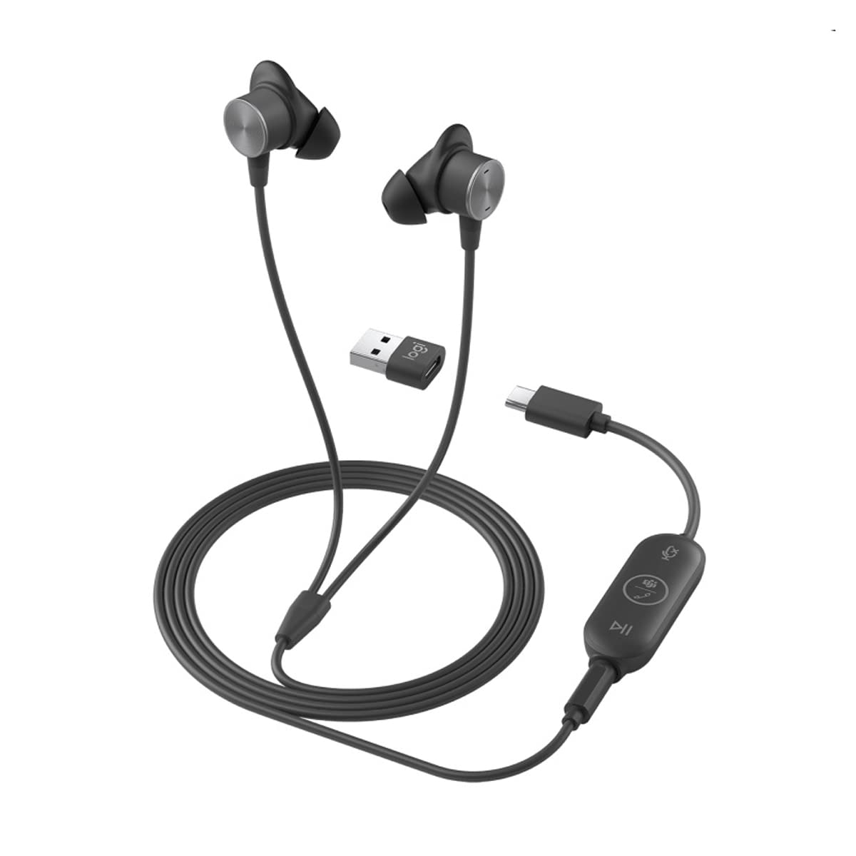 logitech-zone-wired-earbuds-teams-graphit-ohrh-rer image 1