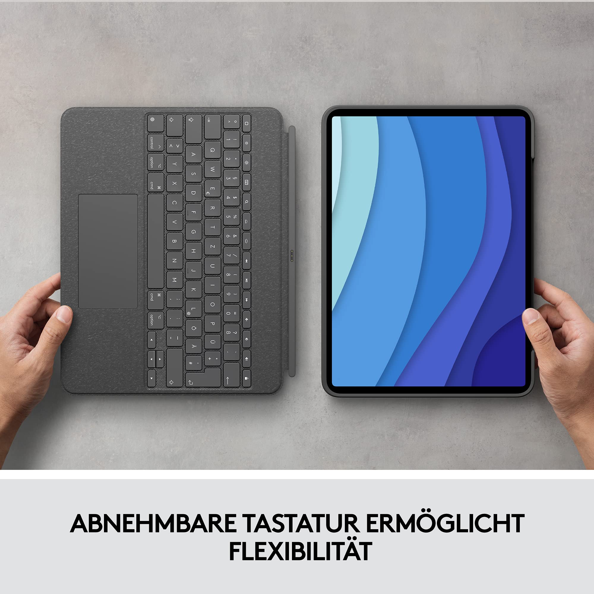 logitech-combo-touch-ipad-pro-12-9-tastatur-grau image 7