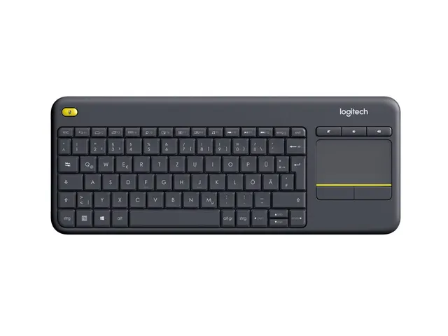 logitech-k400-plus-kabellose-tastatur-mit-touchpad-schwarz-tv image 1