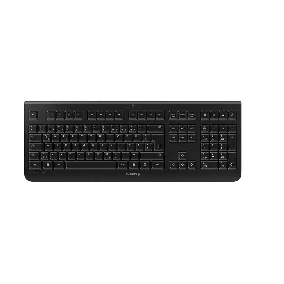 cherry-kw-3000-funk-tastatur-qwertz-schwarz-mit-nummernblock image 1