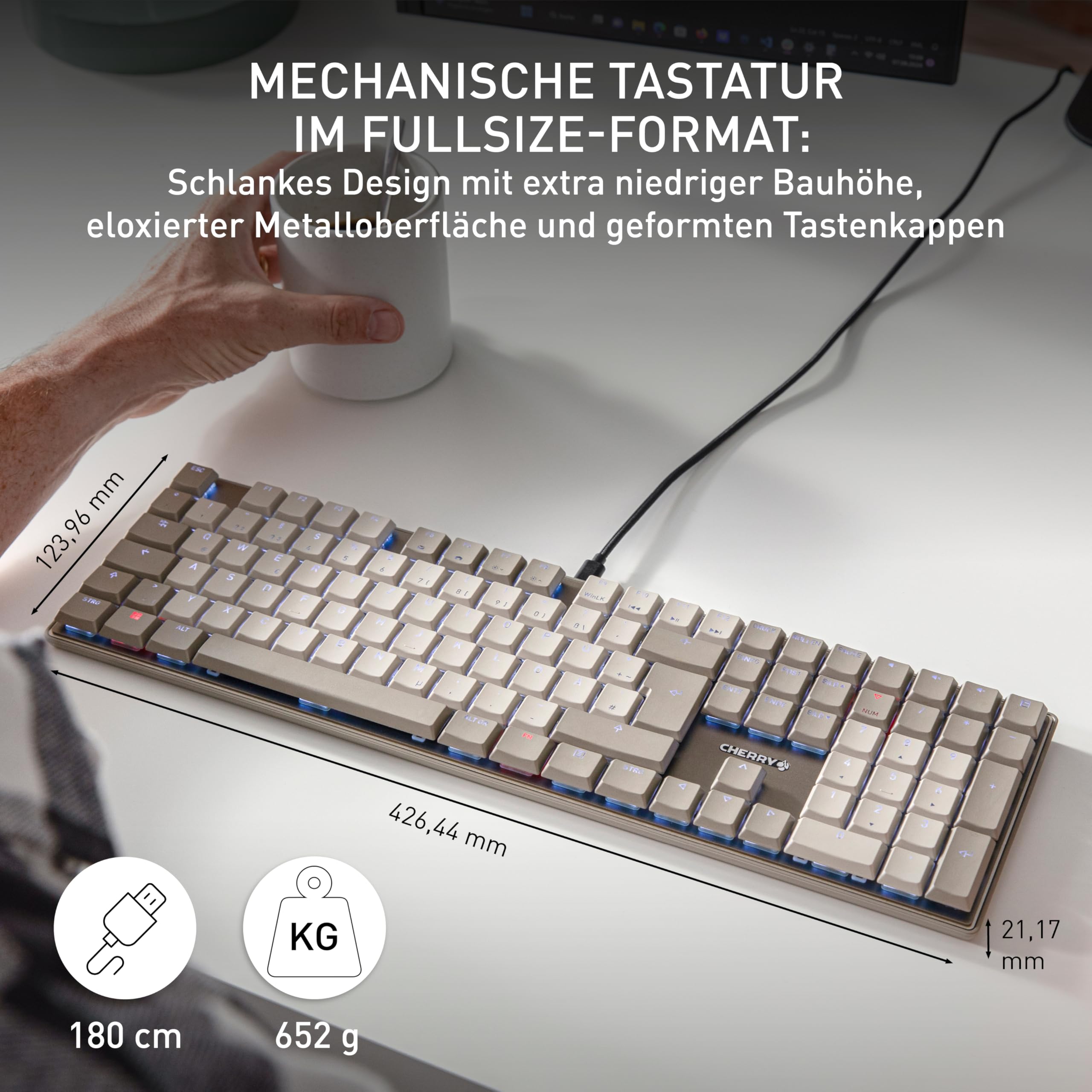 cherry-kc-500-mx-lp-tastatur-grau-fullsize-qwertz-wei image 2