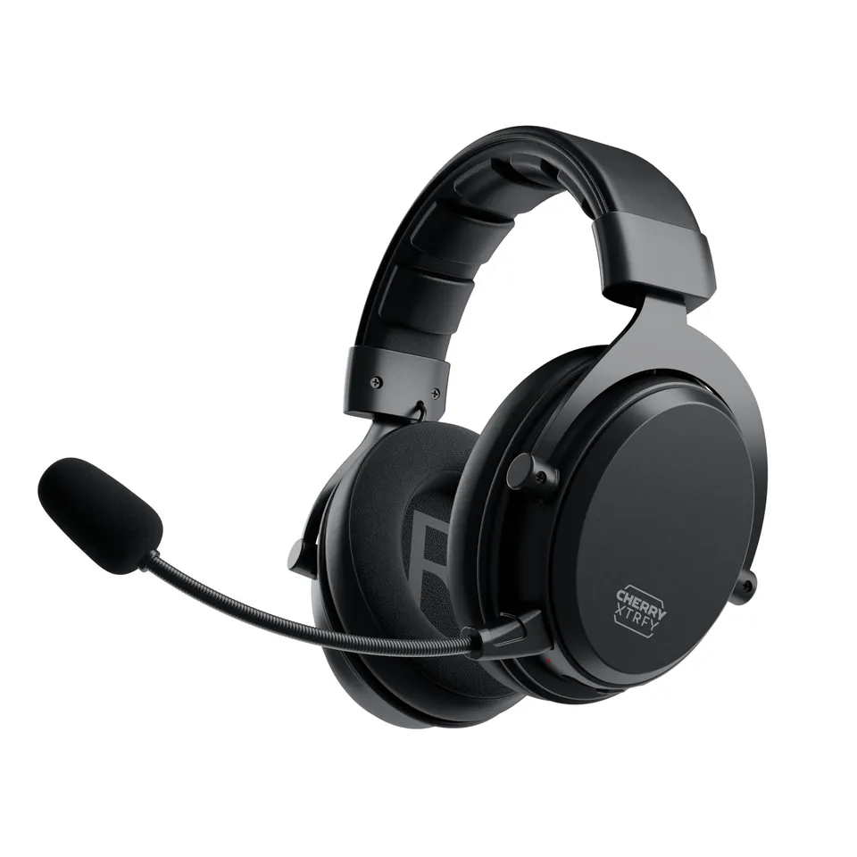 cherry-h3-wireless-gaming-headset-schwarz-100h-bluetooth image 1