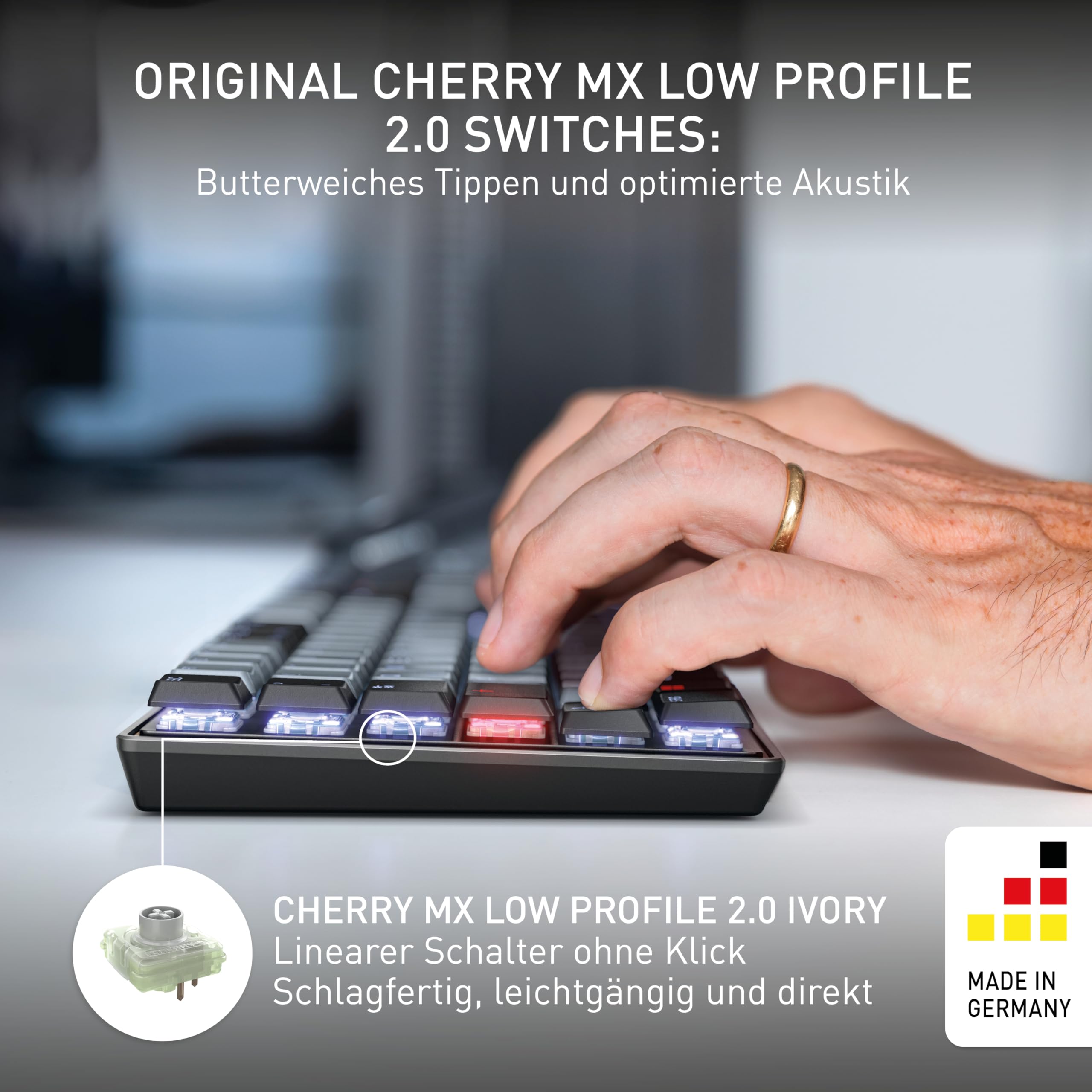 cherry-kw-550-mx-lp-tastatur-qwertz-schwarz-ivory-switch image 3