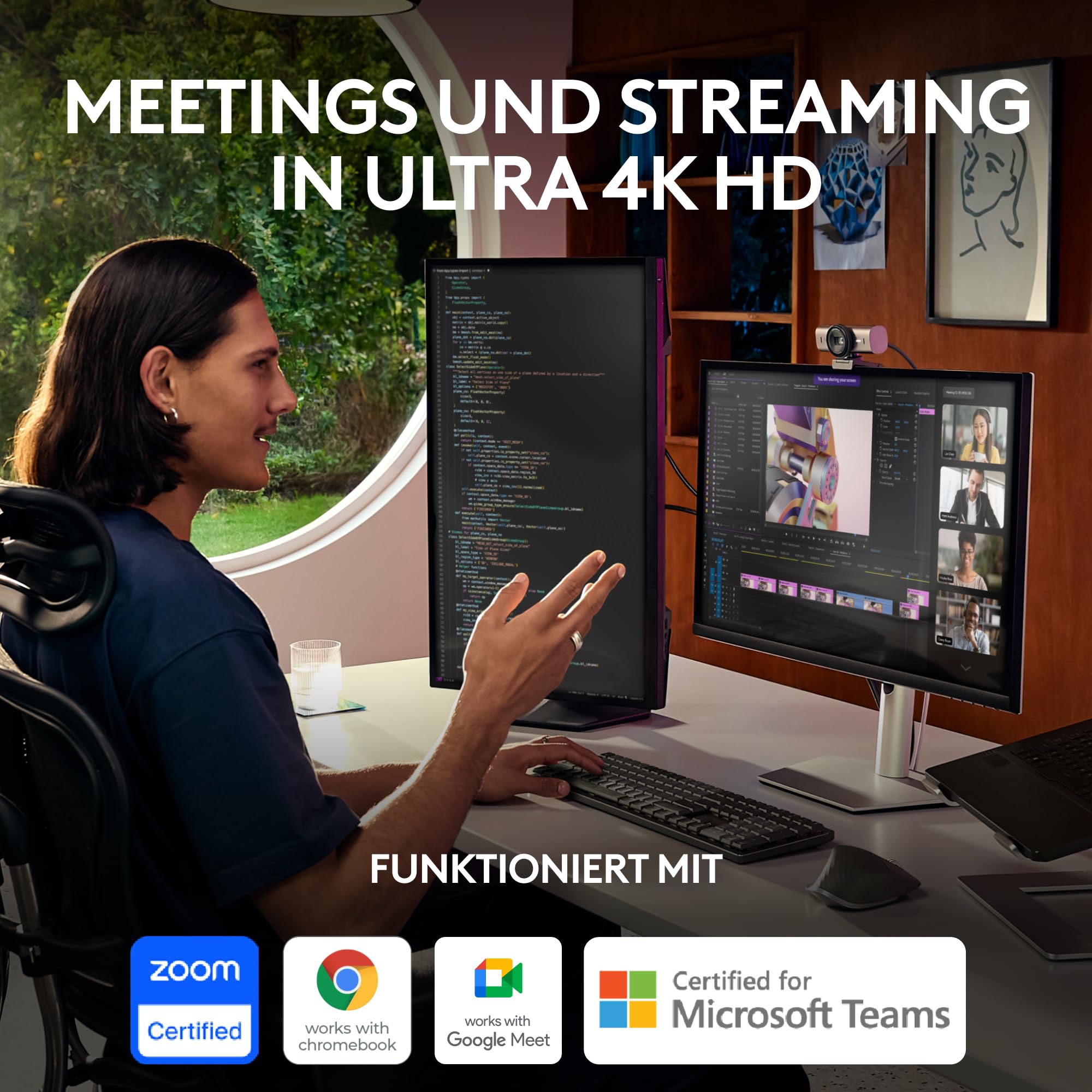 logitech-mx-brio-4k-webcam-graphite-usb-c-mit-mikrofon image 2