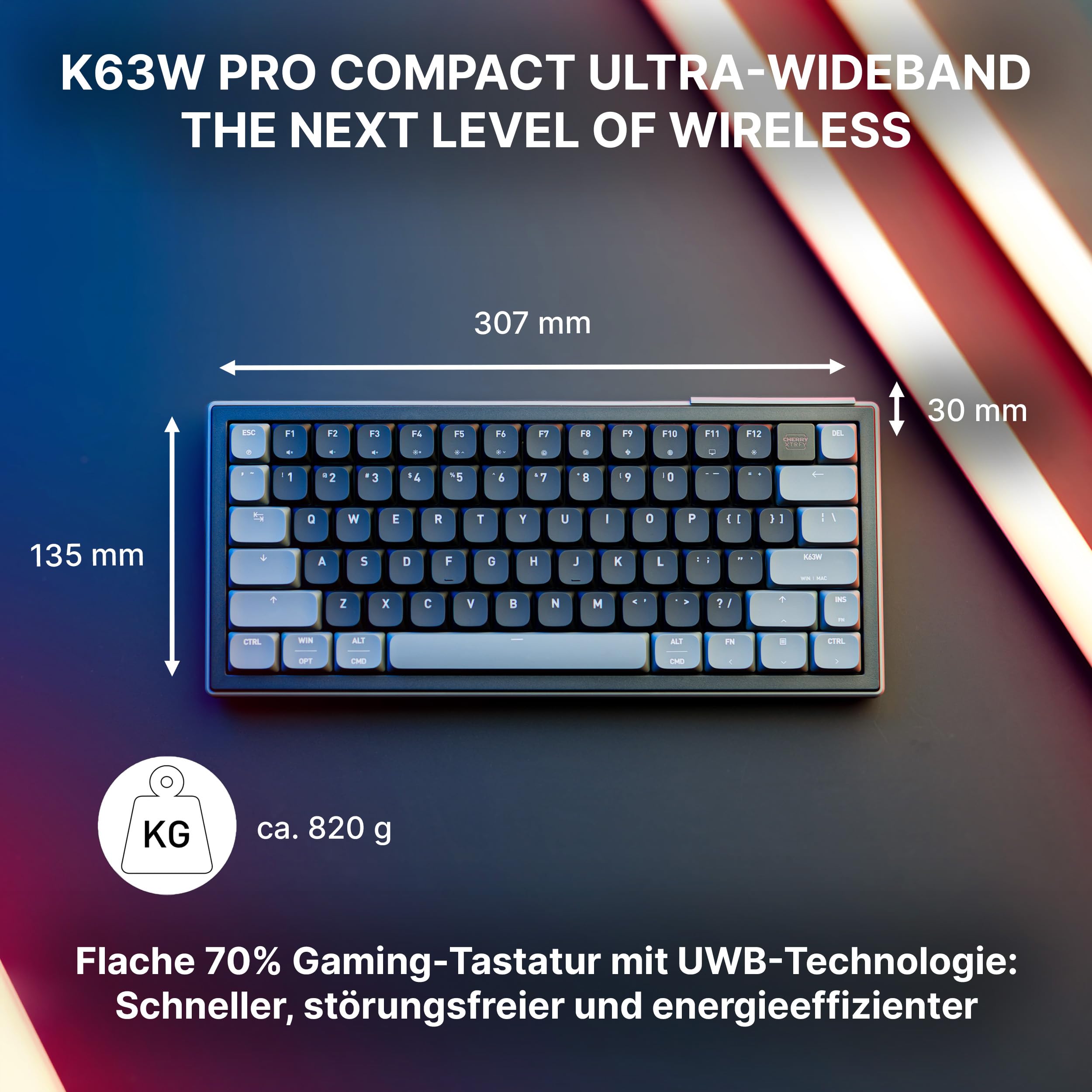 cherry-k63w-pro-compact-gaming-tastatur-kabellos-schwarz image 2