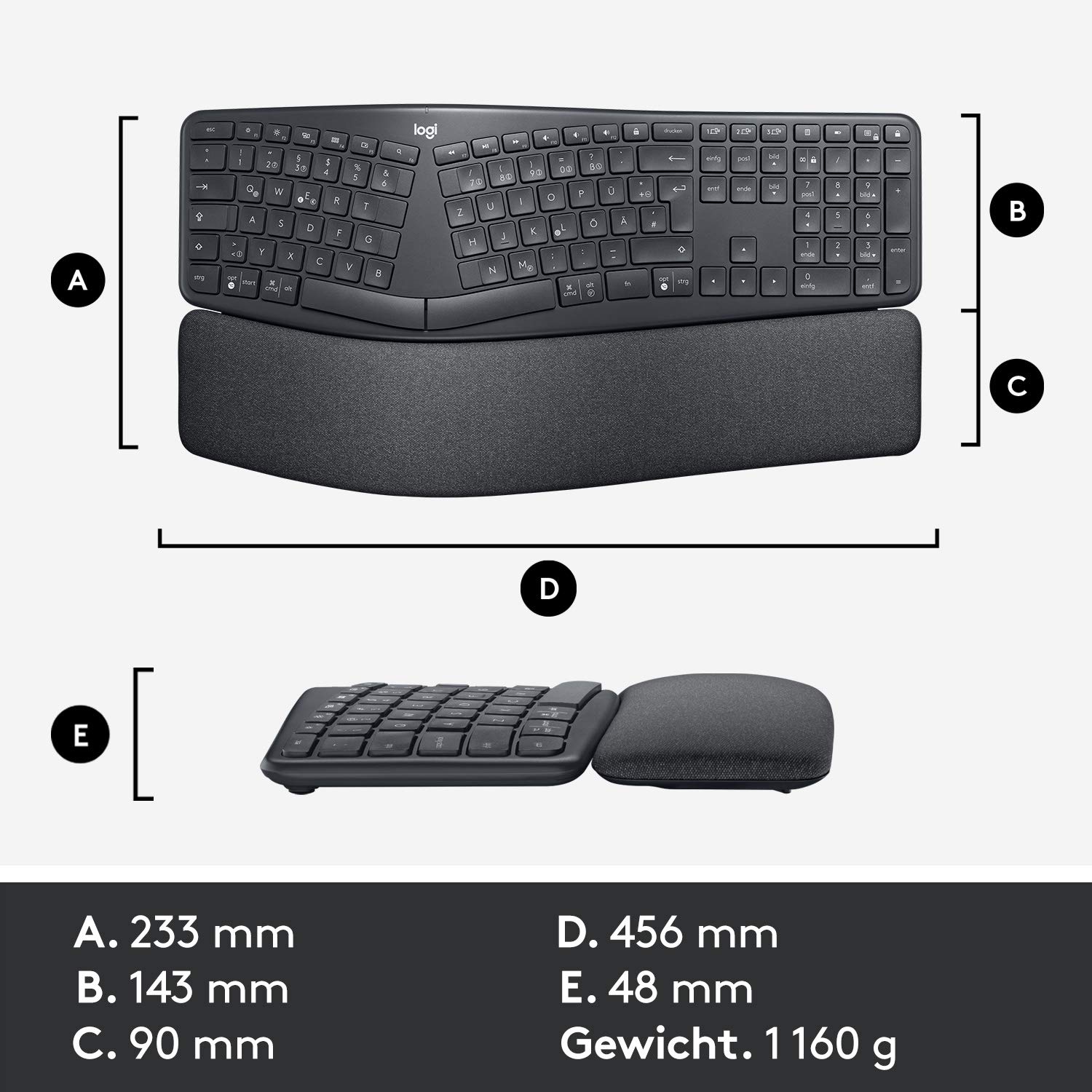 logitech-ergo-k860-for-business-tastatur-kabellos-grau-geteilt image 8