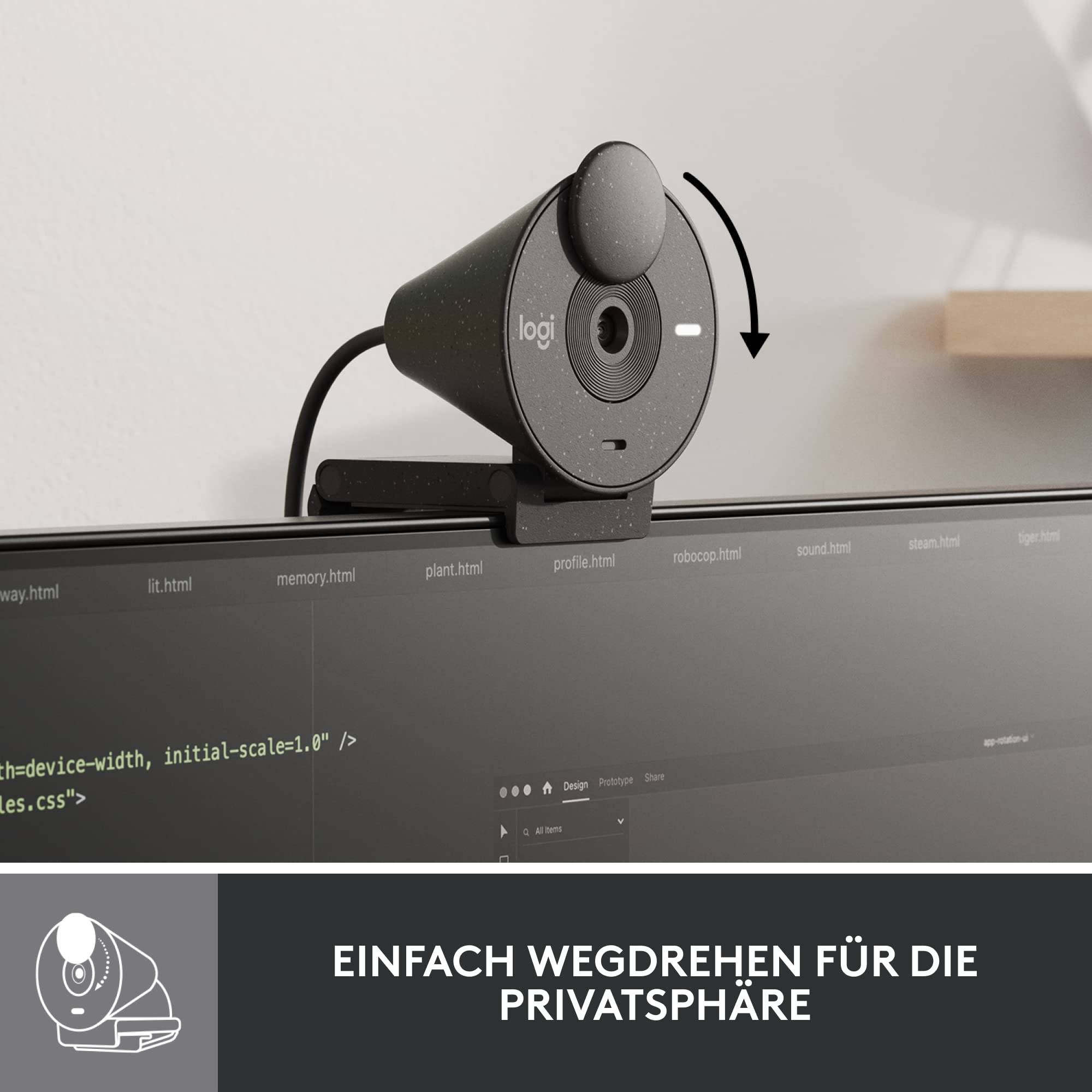 logitech-brio-300-webcam-full-hd-1080p-graphit-usb-c image 5