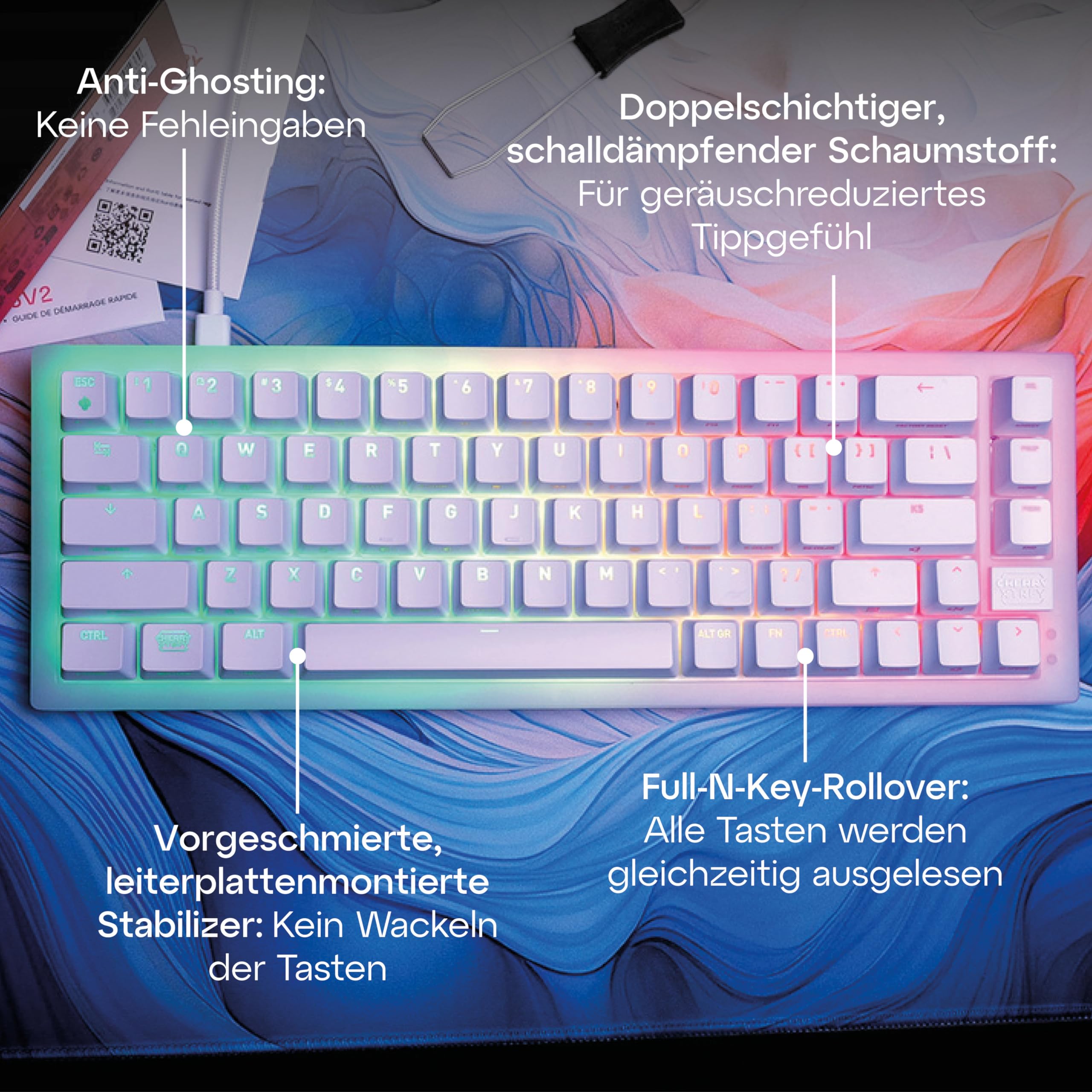 cherry-xtrfy-k5v2-compact-gaming-tastatur-qwertz-mx-red-schwarz image 6