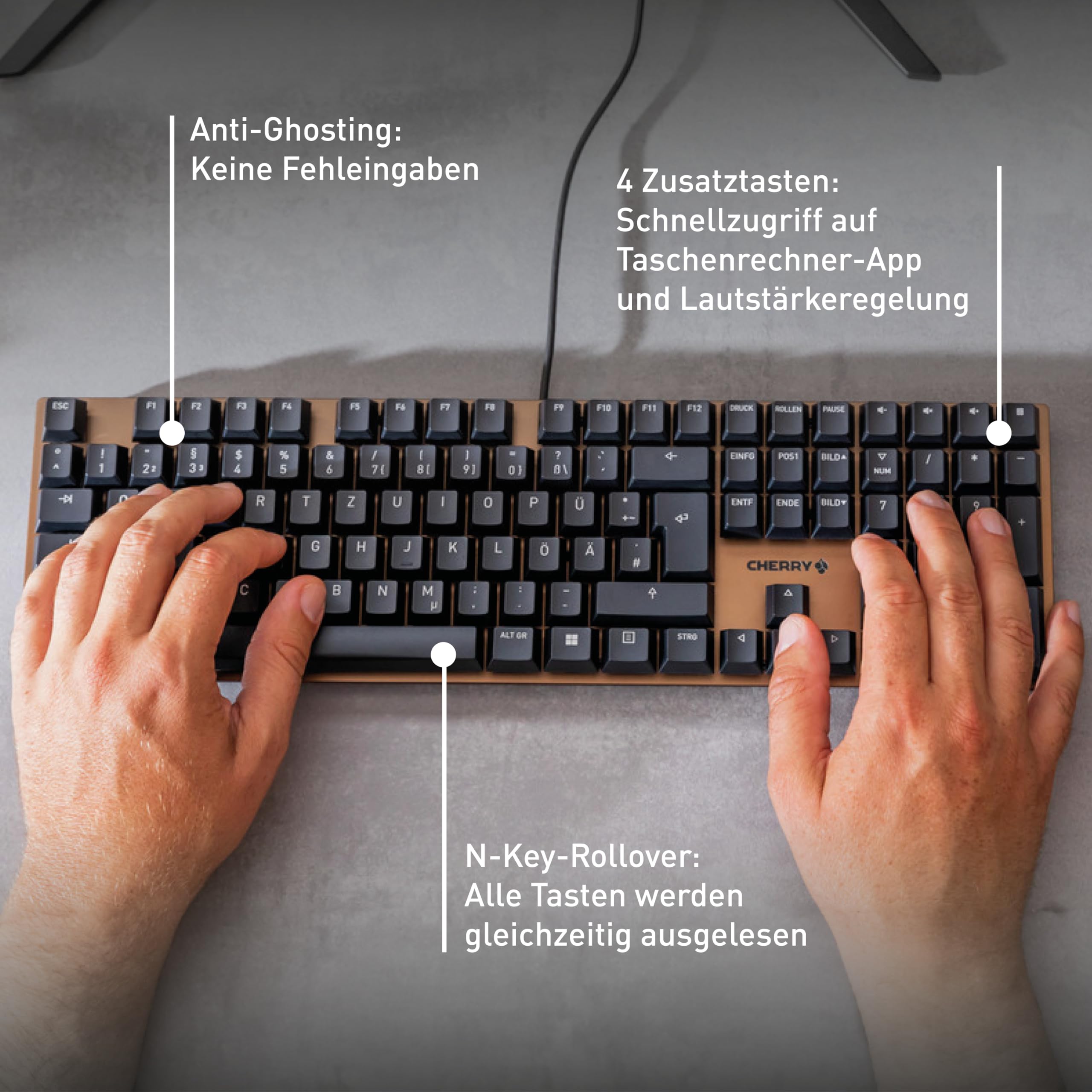 cherry-kc-200-mx-tastatur-silent-red-schwarz-kabelgebunden-leise image 5