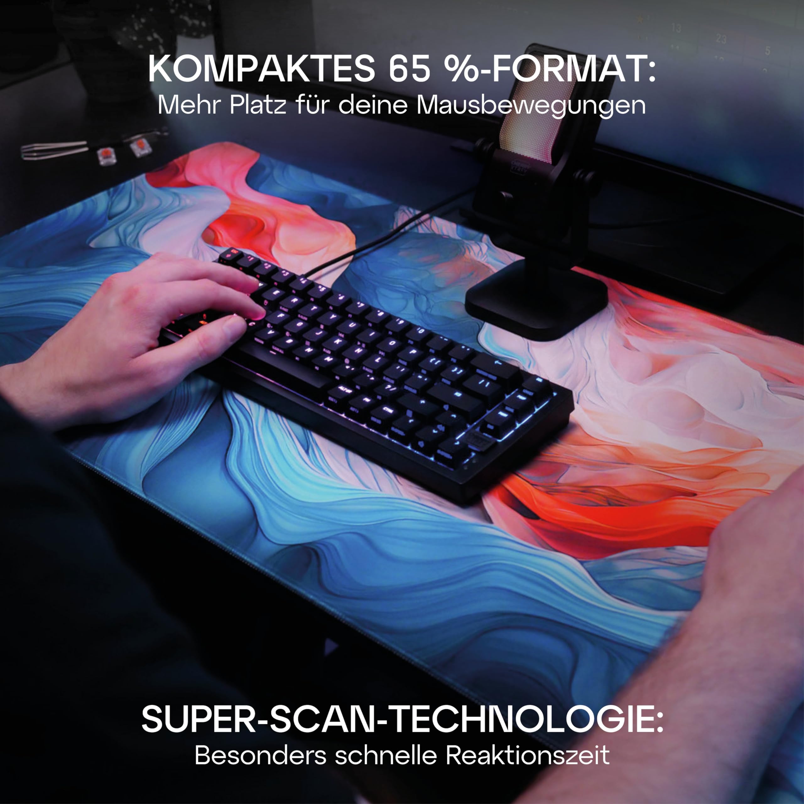 cherry-xtrfy-k5v2-compact-gaming-tastatur-qwertz-mx-red-schwarz image 5