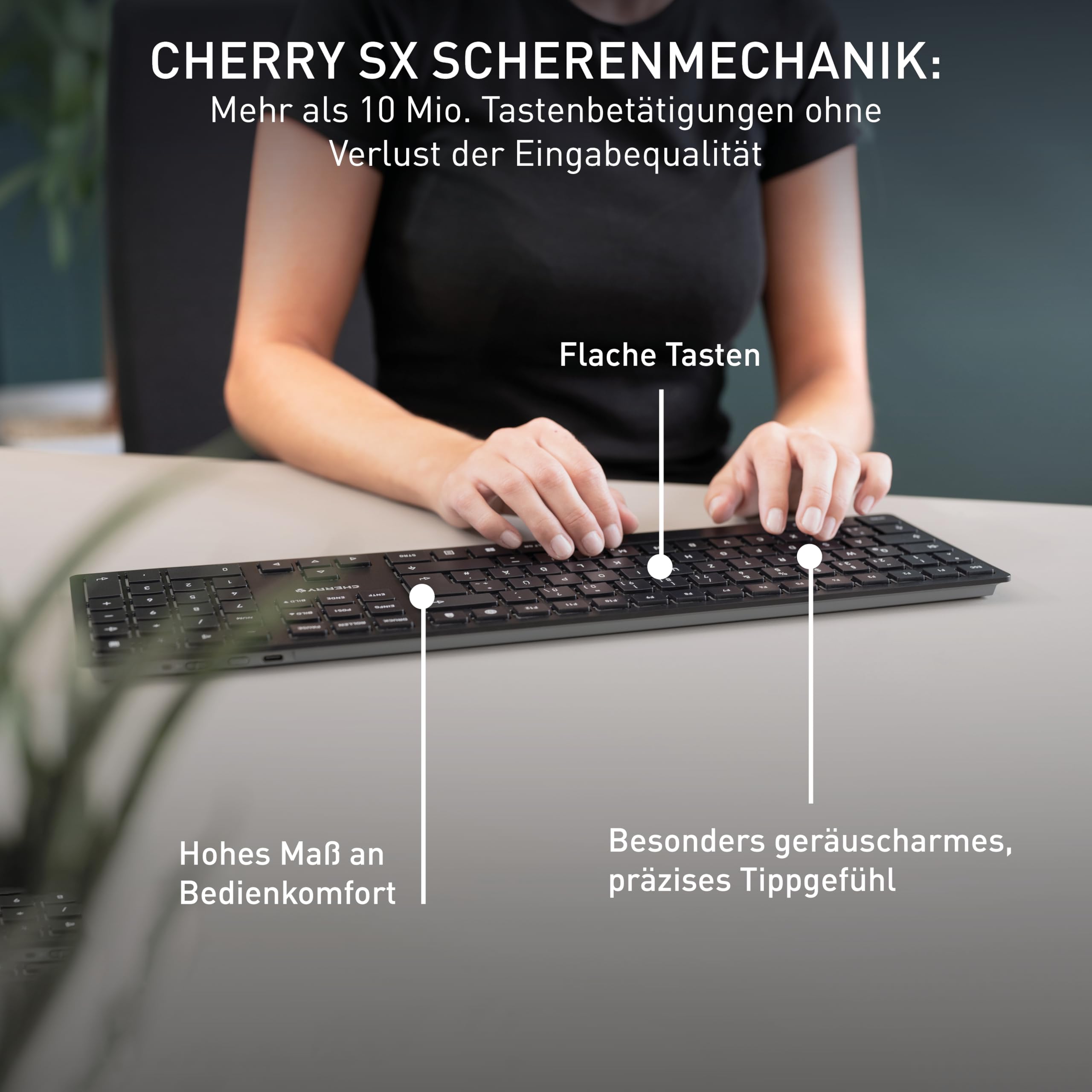 cherry-kw-9100-slim-tastatur-schwarz-grau-kabellos image 5