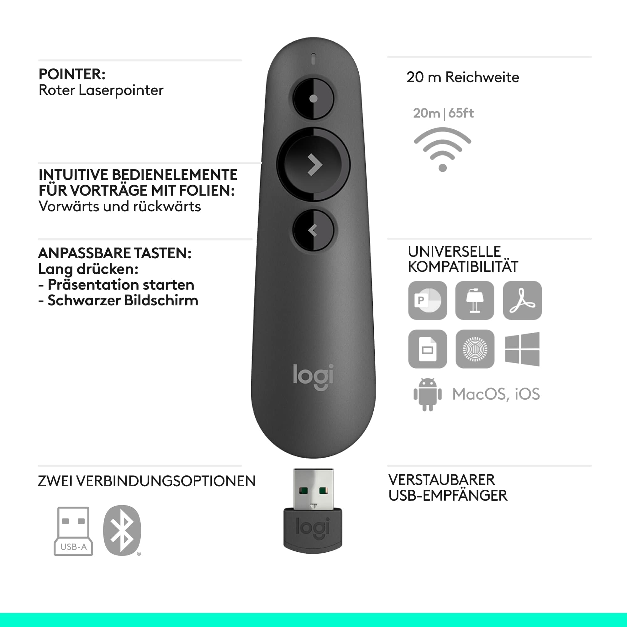 logitech-r500s-presenter-laser-dunkelgrau-mit-20-m-reichweite image 6