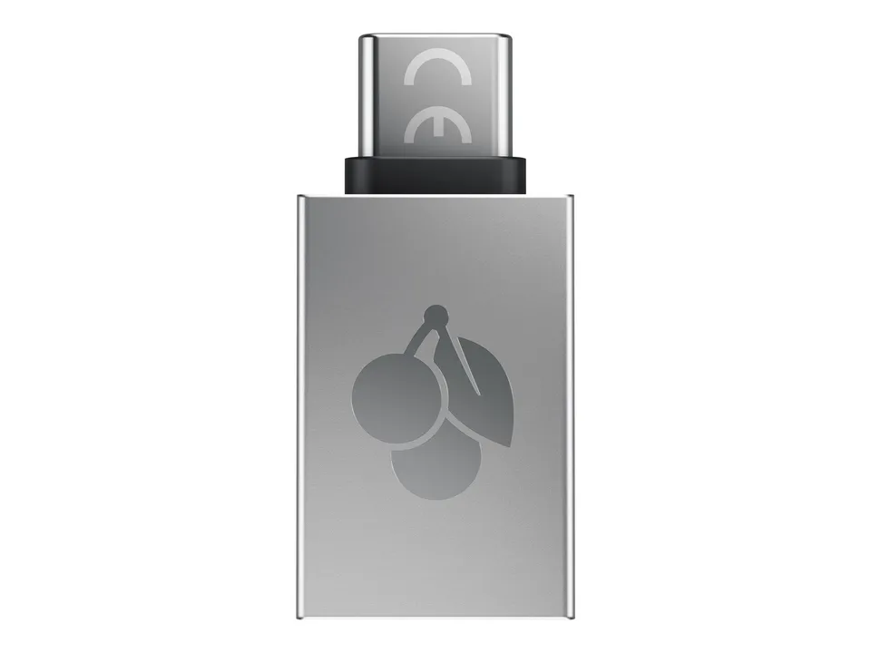 cherry-usb-adapter-usb-a-auf-usb-c-aluminium-silber image 1