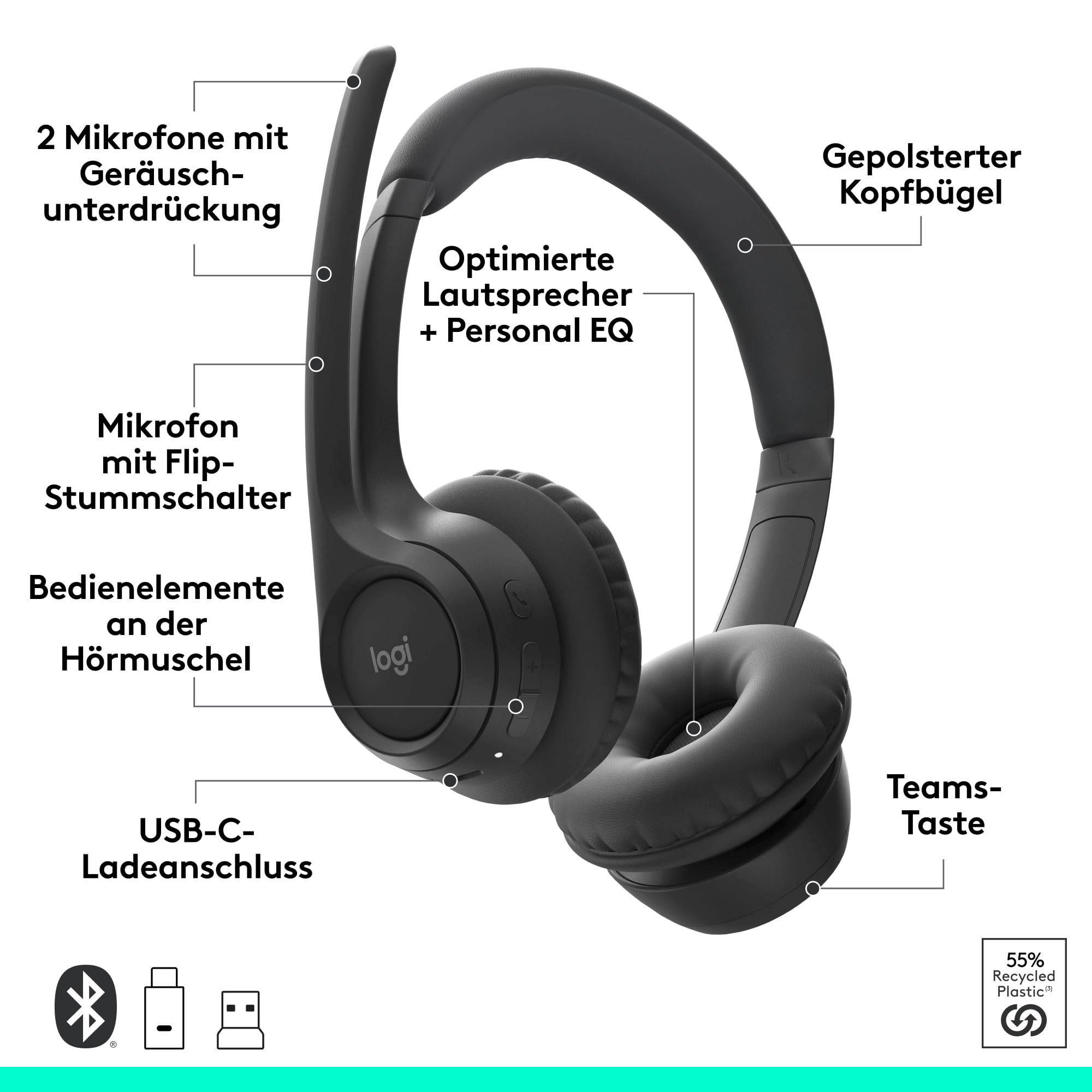 logitech-zone-305-business-headset-teams-schwarz-empf-nger image 6