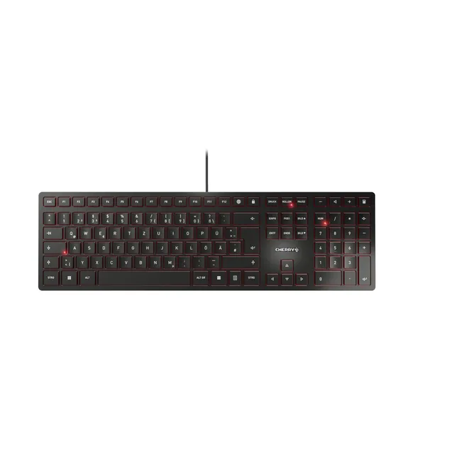 cherry-kc-6000-slim-tastatur-usb-qwertz-schwarz-kabel image 1